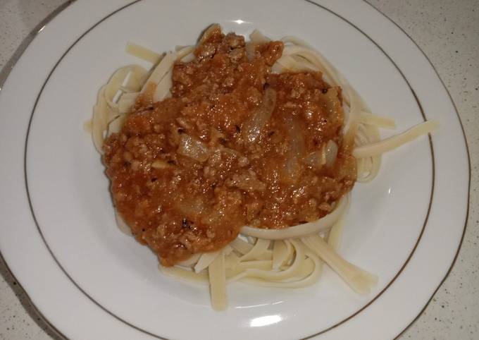 Fettucini bolognese