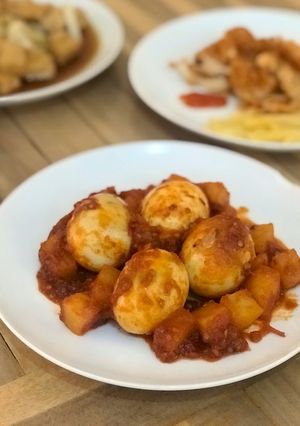 Foto resep Balado Telur Kentang