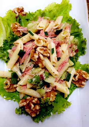 A picture of Chipotle pasta Salad.