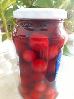 عکسی از دستور ترشی آلبالو