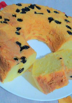 Foto resep Bolu tape lembut toping kismis😉
