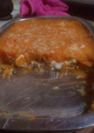 Una foto de Pastel de calabaza y pollo