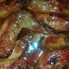 A picture of Honey BBQ Baked Chicken Wings.