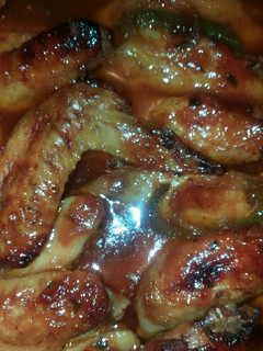 A picture of Honey BBQ Baked Chicken Wings.