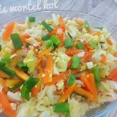 A picture of Tumis wortel kol telur.