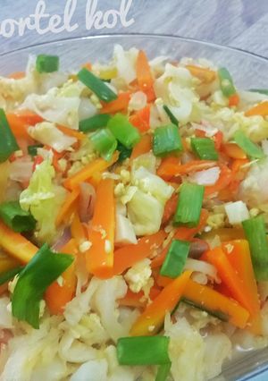 Foto resep Tumis wortel kol telur