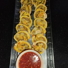 A picture of Baked Bread Pin Wheels 😋.