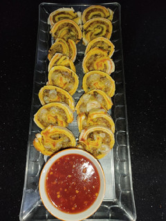 A picture of Baked Bread Pin Wheels 😋.