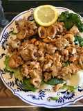 675. California Farm Fried Calamari Cashew Salad