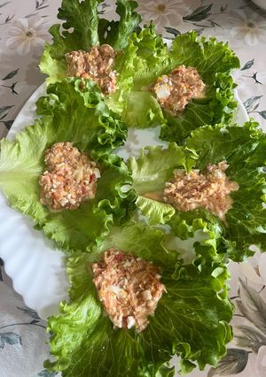 Una foto de Lechuga rellena