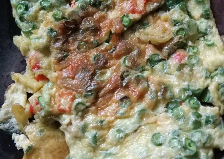 Langkah Membuat Telur dadar kacang panjang, Menggugah Selera