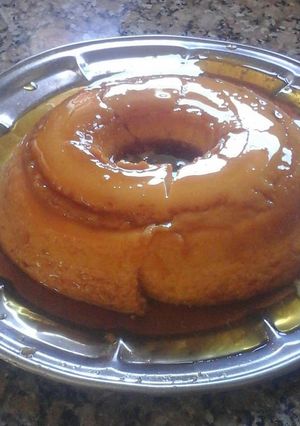 Una foto de Flan