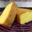 Bizcocho de naranja con harina de maíz en licuadora sin gluten y sin lactosa