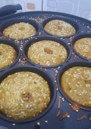 Foto resep Kue Bolu Tape/Pisang Keju Panggang dengan Kismis dan wijen