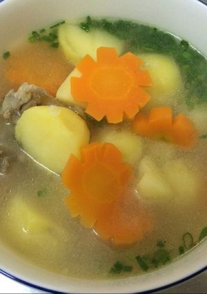 Hình của món Canh xương khoai tây.