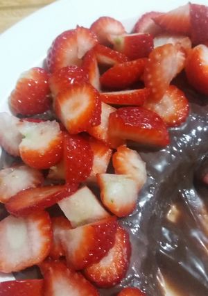 Foto de Sobremesa de morango com brigadeiro
