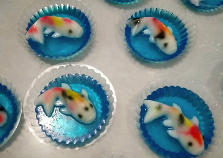Bahan Puding Jelly ikan koi | Cara Buat Puding Jelly ikan koi Yang Bisa Manjain Lidah