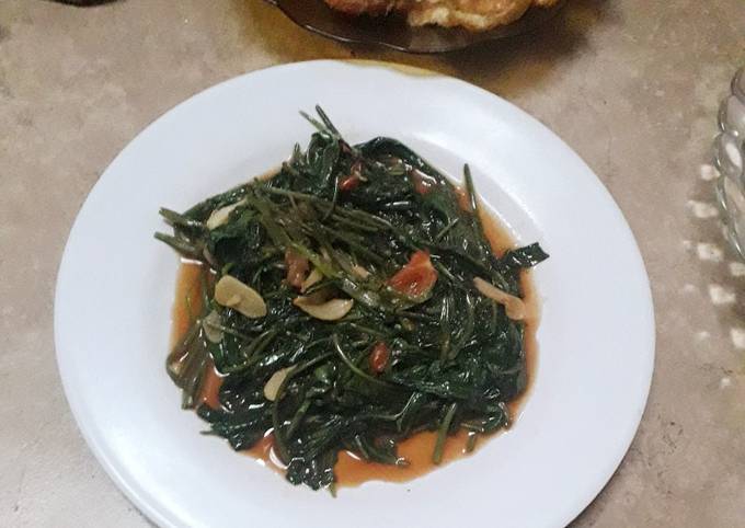 Kangkung masak saus teriyaki