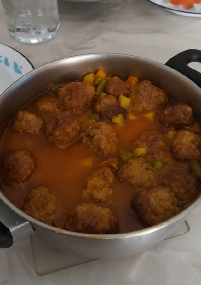 Una foto de Albóndigas a la campesina