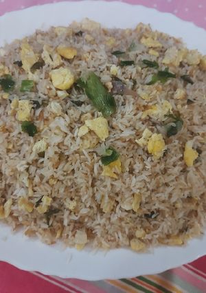 A picture of Egg fried rice.