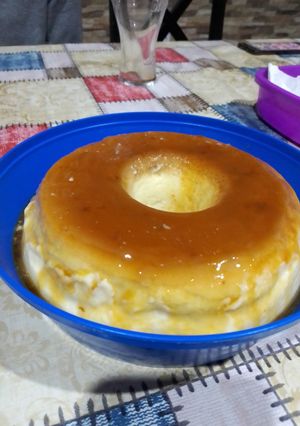 Una foto de Flan casero