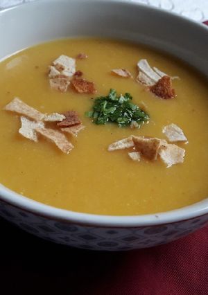 A picture of Lentil and Vegetable Soup.