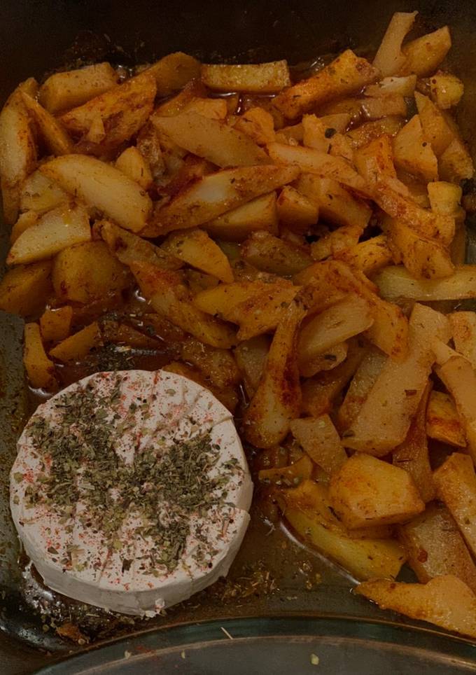 Печена картопля з сиром