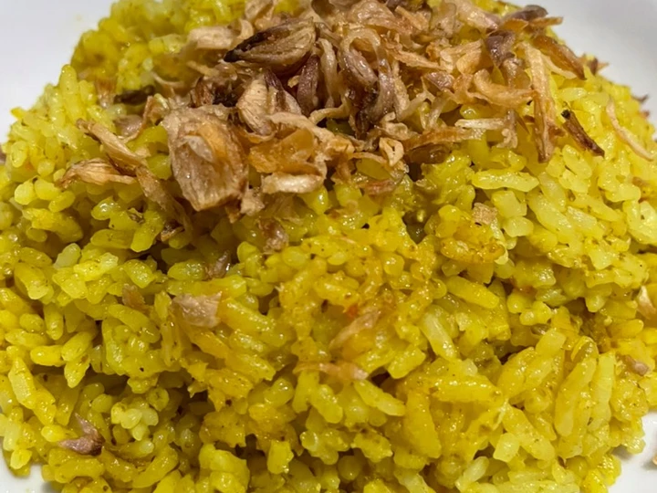 Cara Mudah Membuat Resep  Nasi kuning praktis (instan) rasa gurih &amp;amp; nikmat yang Lezat, Bisa Manjain Lidah