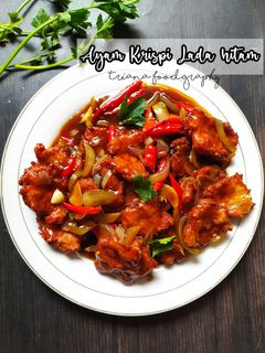 Foto resep Tempe krispi saus lada hitam