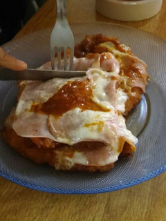 Una foto de Milanesas a la napolitana