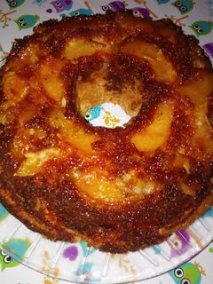 Una foto de Torta de manzana invertida