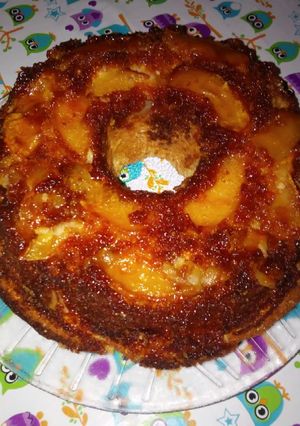 Una foto de Torta de manzana invertida