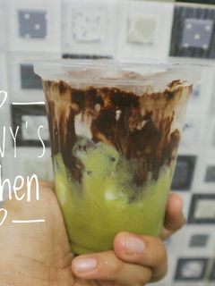 Foto resep Minuman Kekinian Matcha Milk Coffee Ala St*rbuck