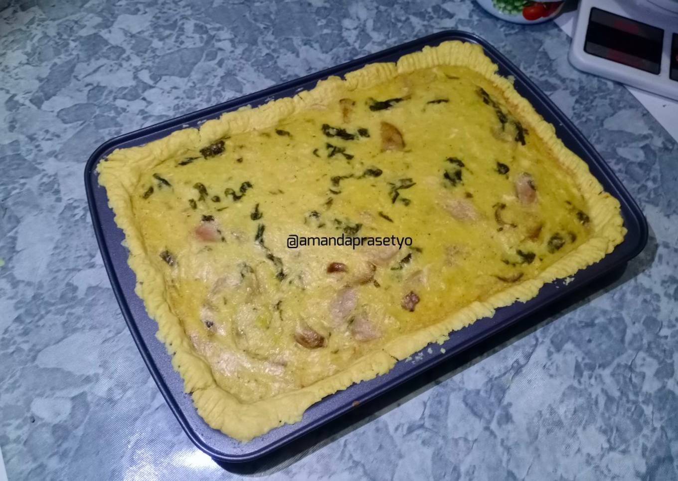 Quiche Bayam & Keju Panggang