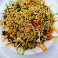 A picture of Beans fried rice.