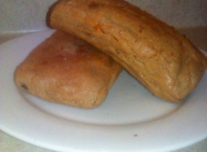 Una foto de Tamales con vegetales y aceite de oliva