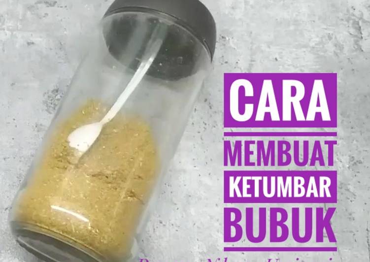 81. CARA MEMBUAT KETUMBAR BUBUK