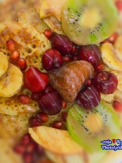 صورة لوصفة بان كيك بالفواكه