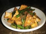 Sambal tahu dan kacang panjang enak