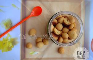 Bánh bi sữa (mini milk cookies) cho bé 8m+