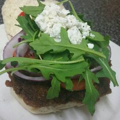 Crispy chicken burger A picture of Crispy chicken burger.