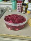 Red beet eggs