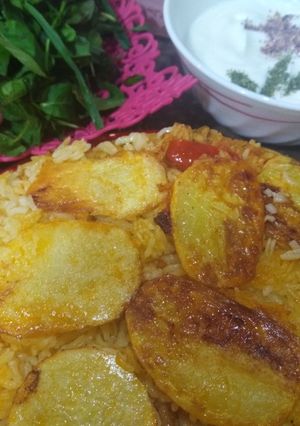 عکسی از دستور لوبیا پلو