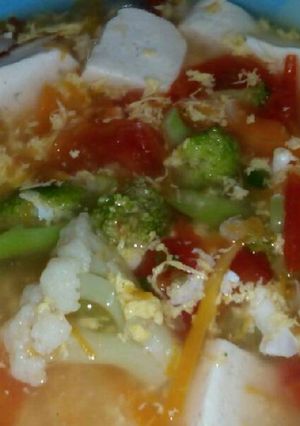 Foto resep Soup tahu sayur sehat