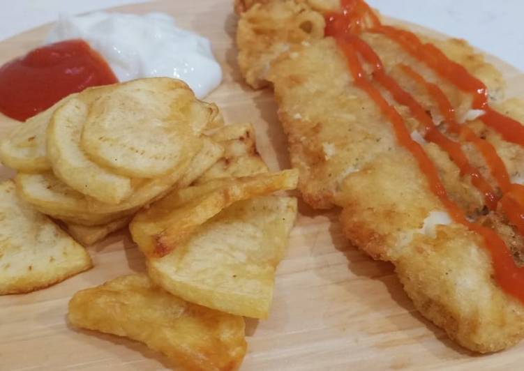 Fish and Chip + Saus Mayo Tar-tar