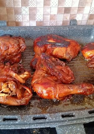 Foto resep Ayam panggang pedas manis teflon