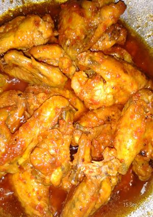Foto resep Spicy chicken wings saos tiram🍗🍗🍗🍗🍗