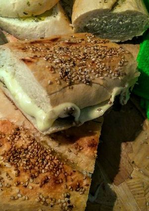 Una foto de BOCADILLO De Morcilla Murciana de Berenjenas...!