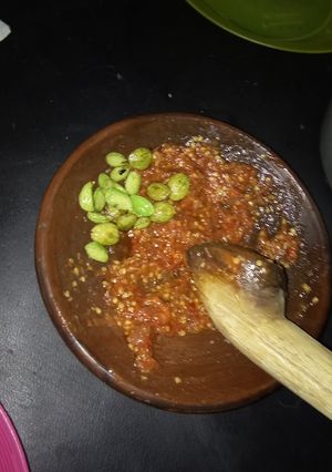 Foto resep 3.Sambal Terasi + Pete