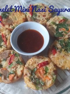 Foto resep Omelet Mini Nasi Sayuran
